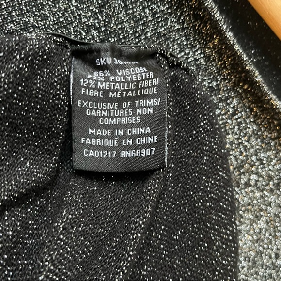 silver metallic shimmery asymmetrical dress - Picture 6 of 7